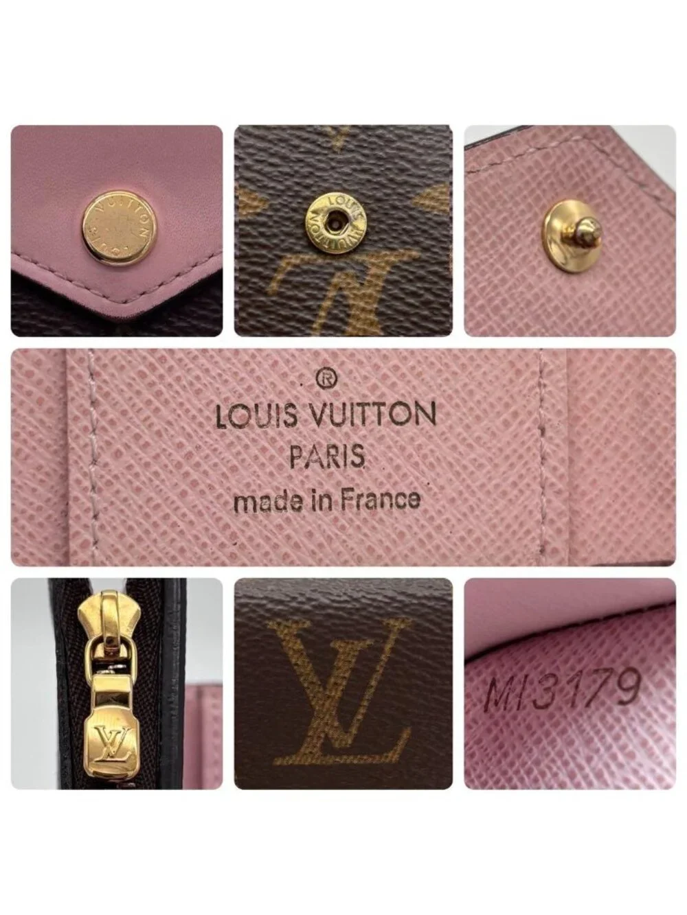 Louis Vuitton Monogram Portefeuille Zoe Rosevalerine Trifold Wallet